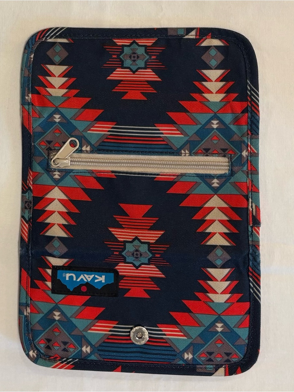 Kavu Navy Blue & Red Teal Mojave Aztec Print Crossbody Purse & Wallet Set - Picture 9 of 15